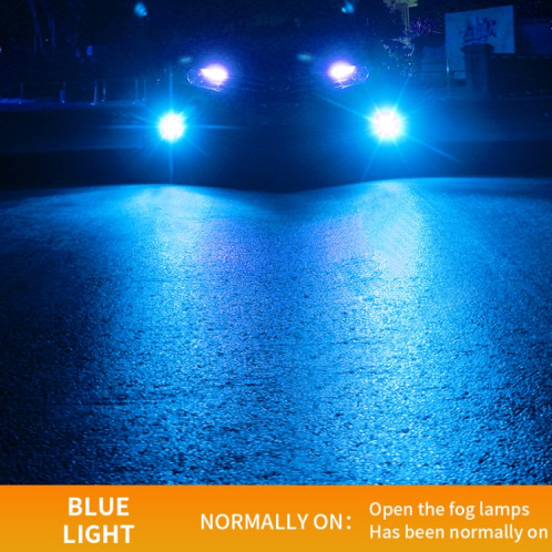 1 paire 9005 27W / DC12V Car phare LED en alliage en aluminium (lumière bleue) SH70BL996-08