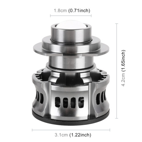 1 paire H7 27W / DC12V Car phare LED en alliage en aluminium (lumière bleue) SH72BL1815-08