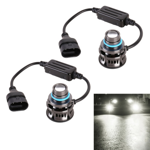 1 paire 9005 27W / DC12V Car phare de LED clignotant en alliage en alliage (lumière blanche) SH74WL1205-08