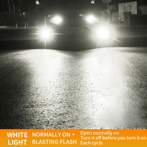 1 paire 9005 27W / DC12V Car phare de LED clignotant en alliage en alliage (lumière blanche) SH74WL1205-08