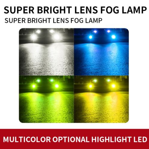 1 paire 9005 27W / DC12V Car phare de LED clignotant en alliage en alliage (lumière blanche) SH74WL1205-08
