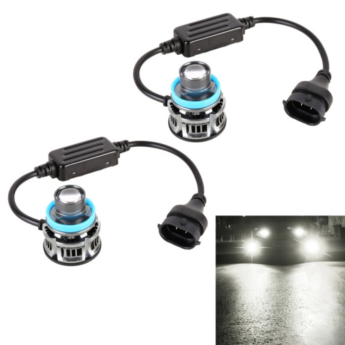 1 paire H11 27W / DC12V Car phare de LED clignotant en alliage en aluminium (lumière blanche) SH77WL762-08