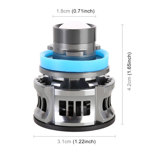 1 paire H11 27W / DC12V Car phare LED clignotant en alliage en alliage (vert citron) SH77QN757-08