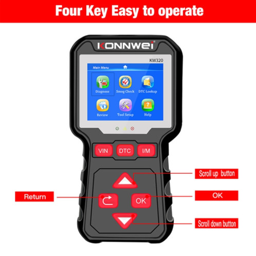 Konnwei KW320 Car OBD2 OUTIL AUTOL SK5712296-08