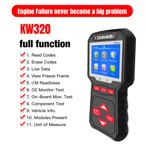 Konnwei KW320 Car OBD2 OUTIL AUTOL SK5712296-08