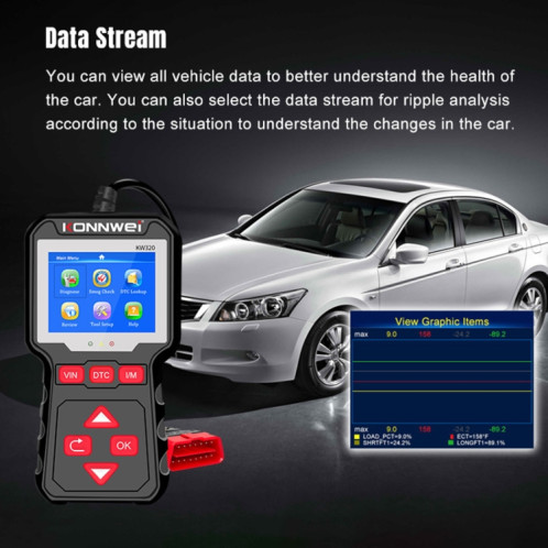 Konnwei KW320 Car OBD2 OUTIL AUTOL SK5712296-08