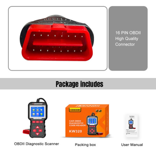 Konnwei KW320 Car OBD2 OUTIL AUTOL SK5712296-08