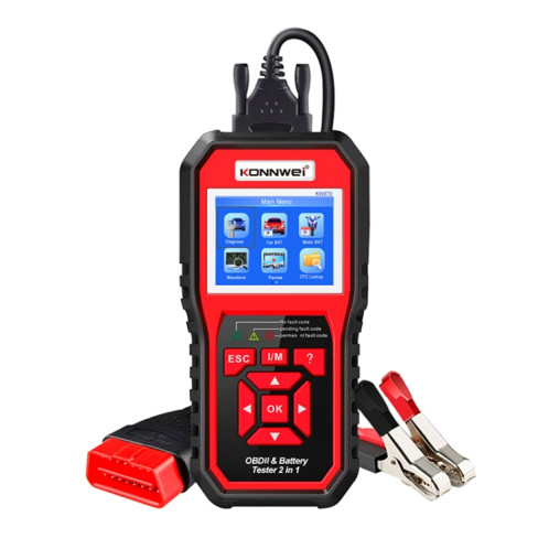Konnwei KW870 2 en 1 voiture OBD2 Diagnostic de défaut + testeur de batterie SK5714643-09