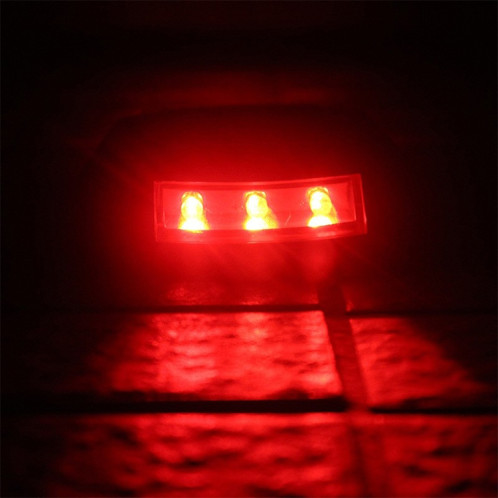 Lumière solaire de goujon de route de fer à cheval Lumière de guidage de voiture Lumière de décélération de route, Version lumineuse clignotante (rouge) SH814R748-09