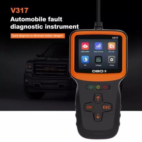 Détecteur de défaut de voiture V317 OBD2 ELM327 Scanner Code Reader SH5888503-09