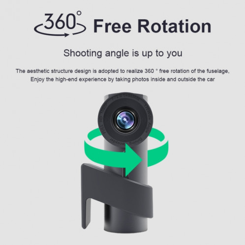 Voiture WiFi double caméra cachée enregistreur de conduite de voiture à rotation de 360 degrés SH5971349-08