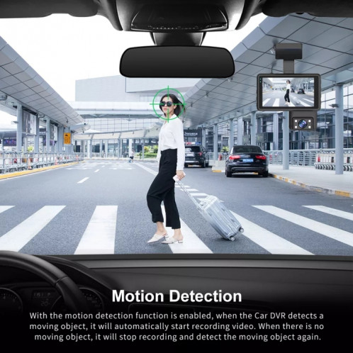 Enregistreur de conduite de caméra de tableau de bord de voiture de vision nocturne infrarouge HD à double caméra avant et intérieure SH59731838-011