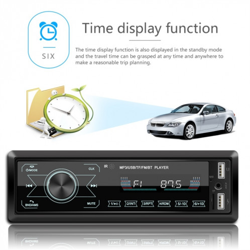 Lecteur MP3 de récepteur d'autoradio M10 12V, prise en charge des appels mains libres Bluetooth / carte FM / USB / SD SH60651963-015