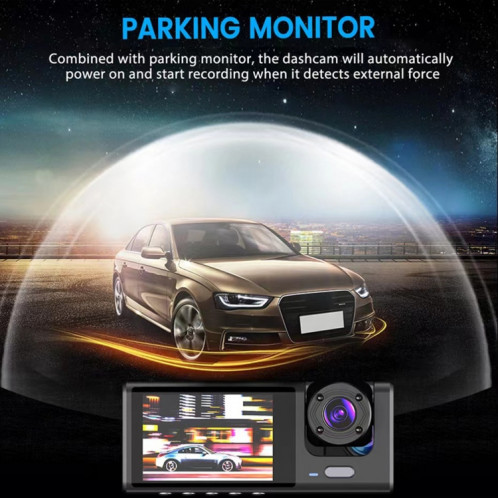Enregistreur de conduite de voiture de vision nocturne HD vidéo A1 à 3 lentilles SH61441246-010