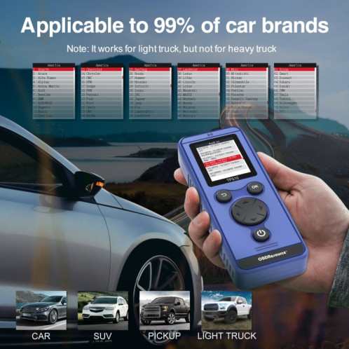 OBDResource TPS10 compteur de réinitialisation de la pression des pneus de voiture EL50448 SH7789143-07