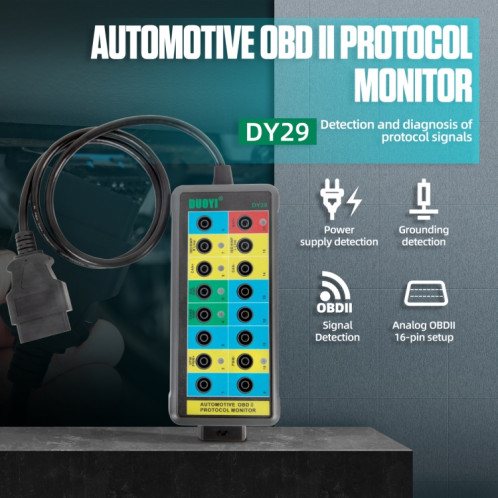 Testeur de détecteur de protocole de diagnostic de voiture DUOYI DY29 OBD2 SD7862718-011