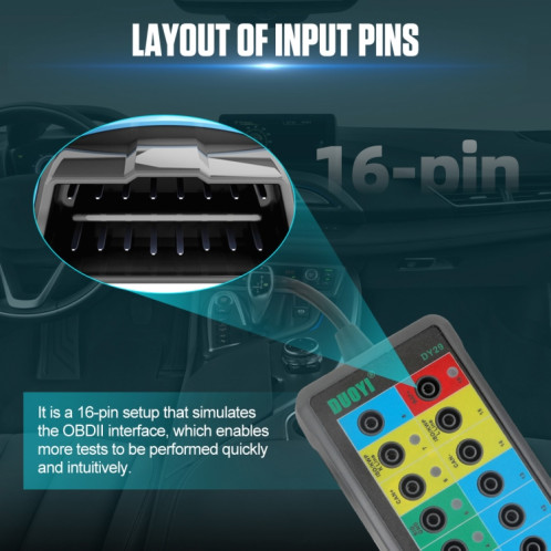 Testeur de détecteur de protocole de diagnostic de voiture DUOYI DY29 OBD2 SD7862718-011