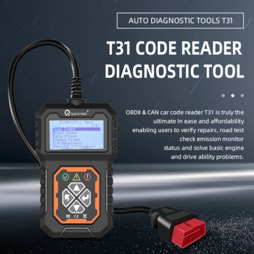 Analyseur de défaut d'outil de diagnostic de défaut de voiture T31 OBD2 SH7904620-010