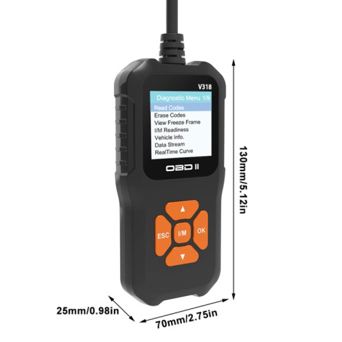 V318 Car OBD2 Lecteur de code d'outil de diagnostic d'écran couleur SH79661892-010