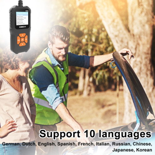 V318 Car OBD2 Lecteur de code d'outil de diagnostic d'écran couleur SH79661892-010