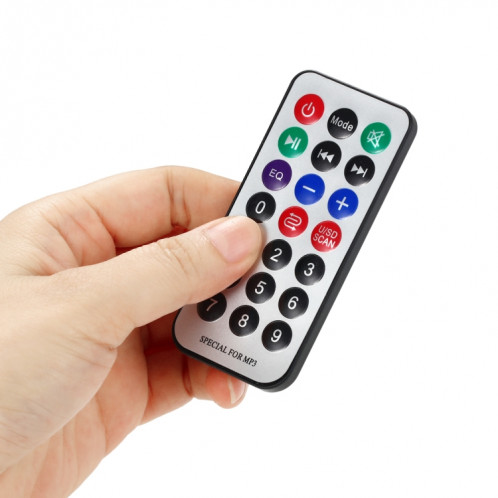 Carte de décodeur de lecteur MP3 Audio 12V de voiture Carte TF Radio FM USB AUX, avec Bluetooth / télécommande SH93091847-05
