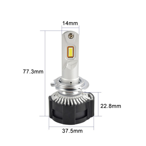 2 PCS P18 H7 DC11-30V 52W 6500K 6500LM lampes de phare de voiture LED SH9691907-011