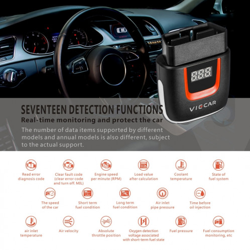 Viecar VP002 voiture Mini OBD détecteur de défaut V1.5 outil de diagnostic WiFi SH98271544-010