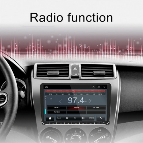 CKVW92 HD 9 pouces 2 Din Android 6.0 Lecteur MP5 de voiture Navigation GPS Lecteur multimédia Radio stéréo Bluetooth pour Volkswagen, prise en charge du lien FM et miroir, Version de la carte de l'Europe SH99731693-015