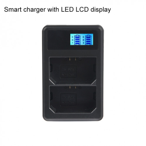 Chargeur de batterie affichage canal LCD numérique double canal avec port USB pour batterie Sony NP-FZ100, compatible avec Sony A9 (ILCE-9) SH0569774-09