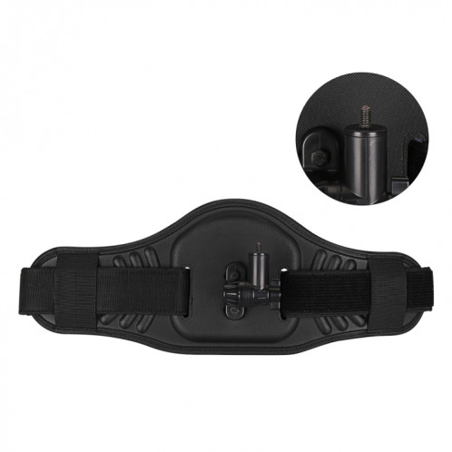 Sangle ceinture avec adaptateur et vis pour GoPro HERO7 / 6/5/5 Session / 4 Session / 4/3 + / 3/2/1, Fusion, Xiaoyi et autres caméras d'action (GP448) (Noir) SH603B943-010