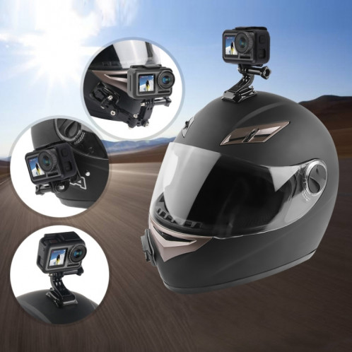 Ensemble de montage fixe pour bras multi-articulation adhésif pour casque de cyclisme avec vis à boucle et crochet pour crochets en J pour GoPro HERO7 / 6/5/5 Session / 4 Session / 4/3 + / 3/2/1, Xiaoyi et autres SH0605647-015