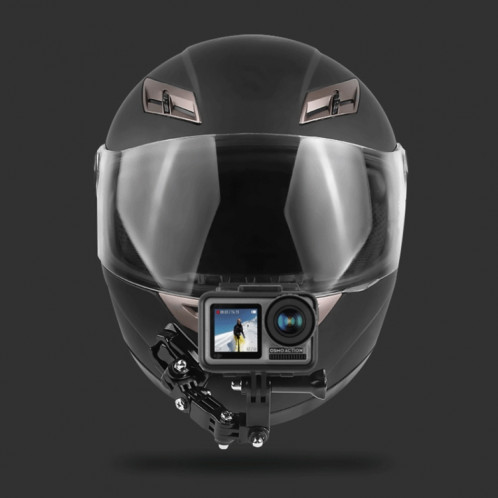 Ensemble de montage fixe pour bras multi-articulation adhésif pour casque de cyclisme avec vis à boucle et crochet pour crochets en J pour GoPro HERO7 / 6/5/5 Session / 4 Session / 4/3 + / 3/2/1, Xiaoyi et autres SH0605647-015