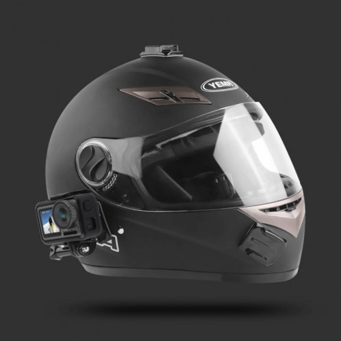 Ensemble de montage fixe pour bras multi-articulation adhésif pour casque de cyclisme avec vis à boucle et crochet pour crochets en J pour GoPro HERO7 / 6/5/5 Session / 4 Session / 4/3 + / 3/2/1, Xiaoyi et autres SH0605647-015