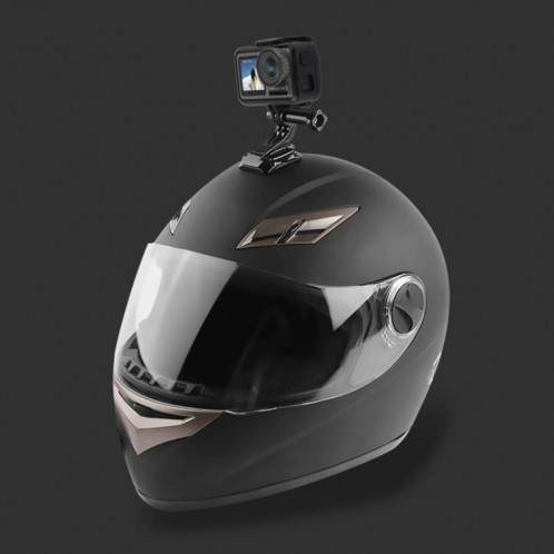 Kit de montage fixe pour bras multi-articulation adhésif pour casque de cyclisme avec support de boucle, adaptateur et vis pour crochet GoPro pour caméra GoPro HERO7 / 6/5/5/4 session / 4/3 + / 3/2/1, Xiaoyi et autres SH06061442-015