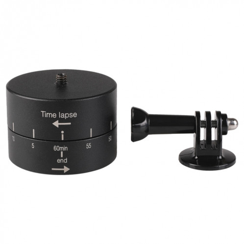 Rotation automatique à 360 degrés Adaptateur principal de trépied pour stabilisateur en accéléré pour GoPro (noir) SH659B153-010