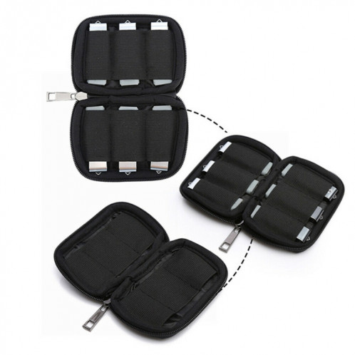Housse de sac de rangement en néoprène U Disk, taille du sac: 12x8cm (noir) SH771B1389-05