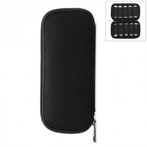 Housse de sac de rangement en néoprène U Disk, taille du sac: 20x9cm (noir) SH773B766-05