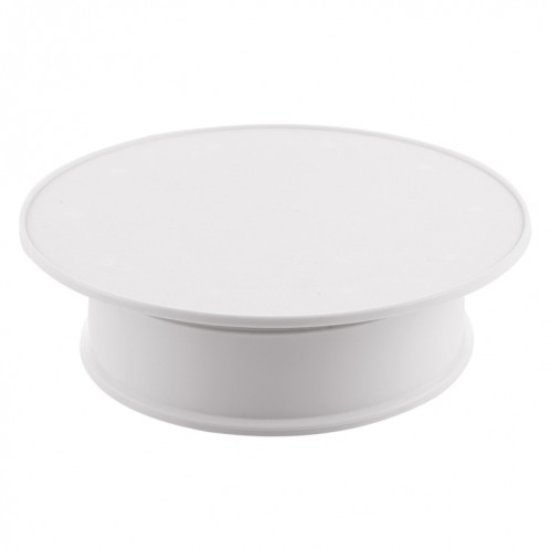 20cm 360 degrés électrique tourne-disque présentoir photographie vidéo accessoires de prise de vue plateau tournant, charge 1,5 kg, alimenté par batterie et USB (blanc) SH871W825-06