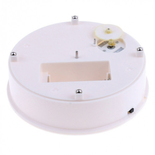 20cm 360 degrés électrique tourne-disque présentoir photographie vidéo accessoires de prise de vue plateau tournant, charge 1,5 kg, alimenté par batterie USB (blanc + noir) SH71WB1384-06