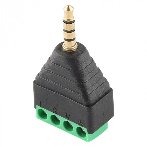 Connecteur audio stéréo de bornier mâle de 3,5 mm à 4 broches de 4 mm SH09071852-04