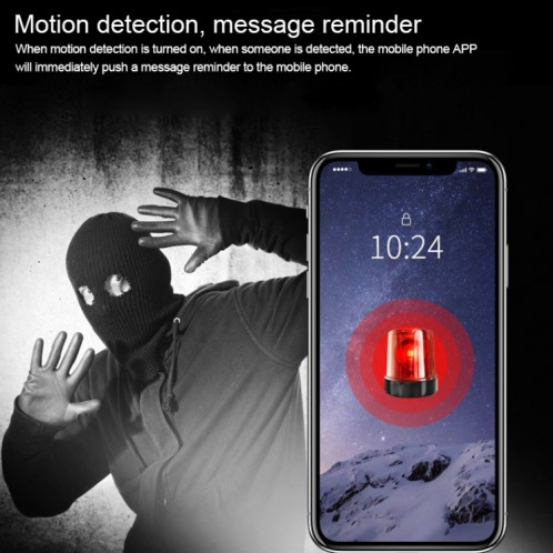 R89 Full HD 1080P WiFi Mini caméra enregistreur DV, détection de moniteur de soutien et Vision nocturne et enregistrement en boucle et carte TF SH09481811-016