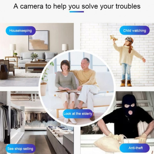 R89 Full HD 1080P WiFi Mini caméra enregistreur DV, détection de moniteur de soutien et Vision nocturne et enregistrement en boucle et carte TF SH09481811-016