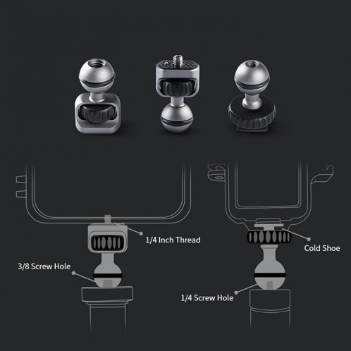PGYTECH 360 degrés de réglage du support de bras magique pour appareil photo reflex (gris) SP024H1308-010