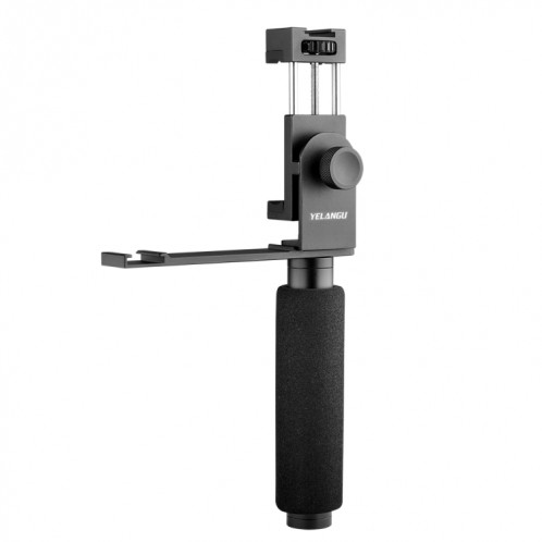 YELANGU PC08 YLG0117A Support de support de poignée avec pince métallique pour téléphone portable (noir) SY044B1785-016