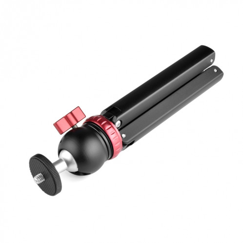 YELANGU T1 YLG1202A Mini support de trépied de bureau en métal de poche avec rotule à 360 degrés pour reflex numérique et appareils photo numériques (noir) SY046B1041-016