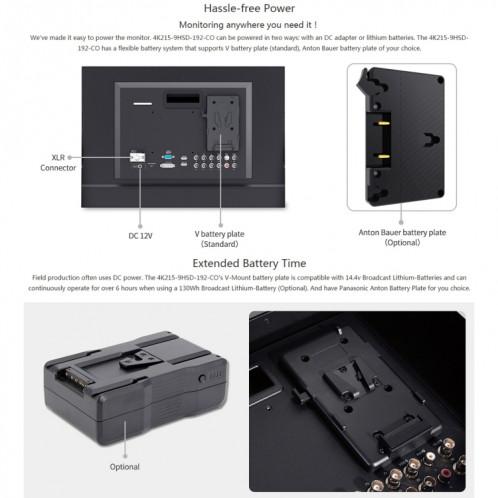 SEETEC 4K215-9HSD-CO 1920x1080 21,5 pouces SDI / HDMI Full HD Director Box Camera Field Monitor SS11211352-015