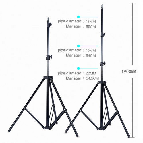 Clignote, Trépied d'éclairage de studio portable TRIOPO Oubao 1,9 m ST11491259-06
