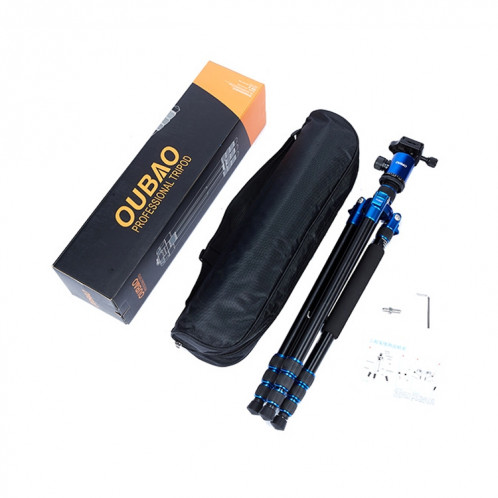 TRIOPO Oubao A-688 Trépied en alliage d'aluminium portable réglable avec tête sphérique pour appareil photo reflex ST11501159-015