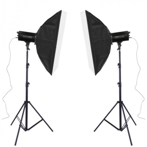 TRIOPO Oubao TTR600W 70x100cm Studio Softbox + support de trépied + 2x E27 150W ampoule photographie éclairage ensemble de pièces de remorquage ST1181584-010