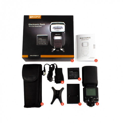 Clignote, Triopo TR-666 2000mAh 2.4G sans fil double mode TTL Flash Speedlite pour appareils photo reflex numériques Canon / Nikon ST11821460-010